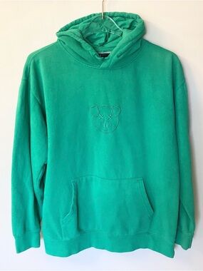 Shane Dawson Embroidered Pig Pullover Hoodie - Green - L